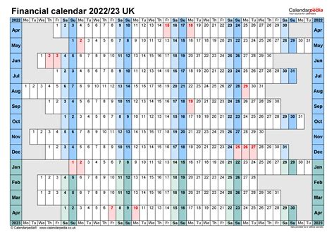 Financial Calendars 202223 Uk In Pdf Format