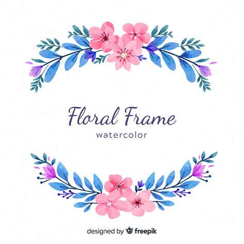 Freepik Flowers And Watercolors Behance