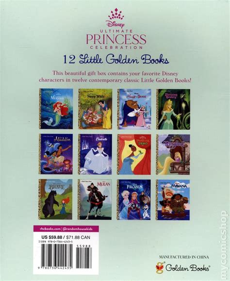 Disney Ultimate Princess Celebration Hc Set 2021 Golden Books 12