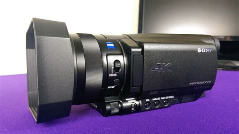 Sony Ax100 4k Camcorder Unboxing And First Look Youtube