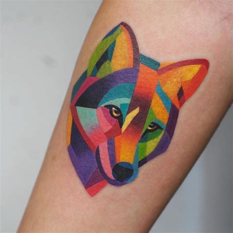 Watercolor Animal Tattoo