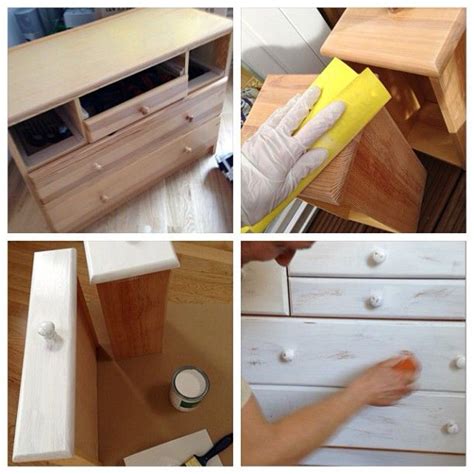 Wir zeigen euch die folgenden projekte: DIY Shabby Chic Kommode Vorher, nachher | Kommode shabby ...