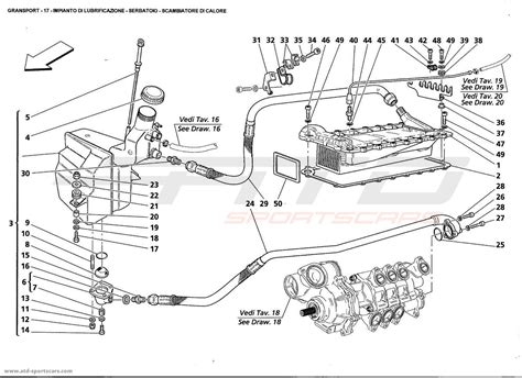 Maserati Gransport Lubrication System Tank Heater Exchanger Parts At Atd Sportscars