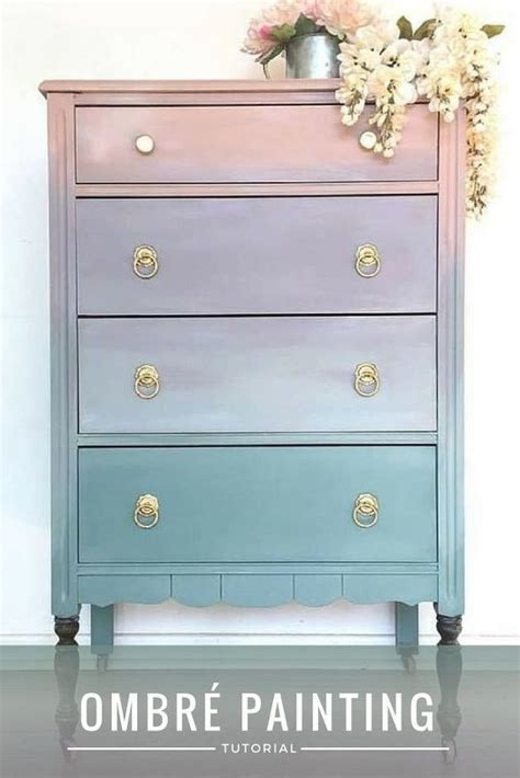 How To Paint Ombré Furniture Redo Furniture Painted Furniture