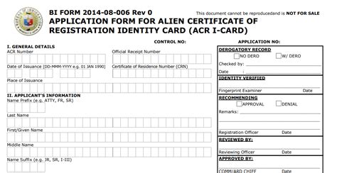 How To Get An Acr I Card In The Philippines Alien Certificate Of