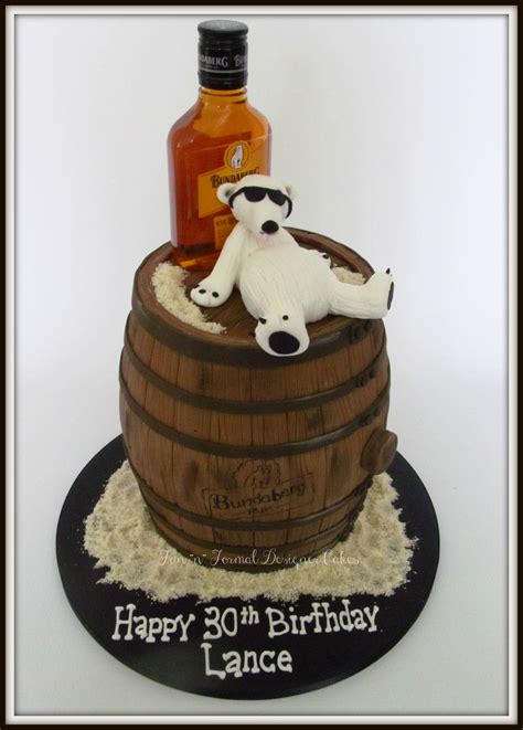 Birthday cake designs for ones husband should have original style. Bundaberg Rum and Bundy bear birthday cake. | Country ...