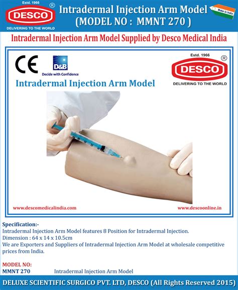 Intradermal Injection Arm Model Desco