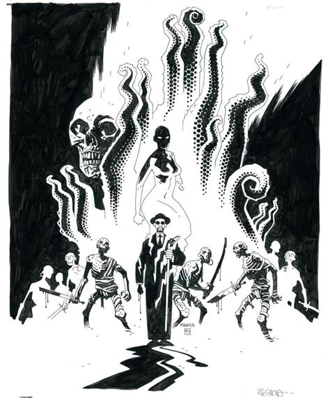 Zombie Worlds Cvr Comic Art Mike Mignola Mike Mignola Art Hellboy Art