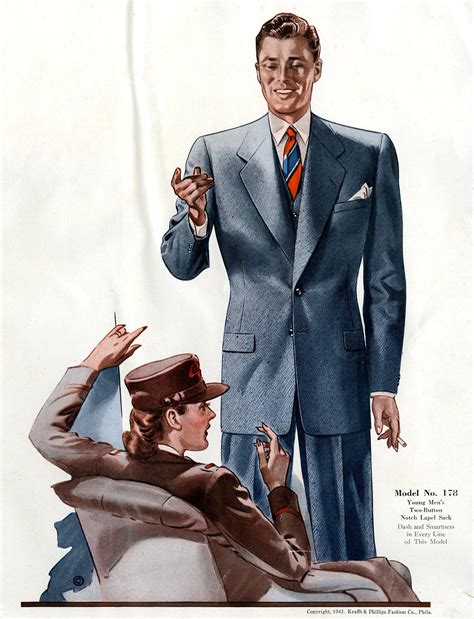 1940s Fashion What The Best Dressed Civilians Wore 1940s Mens