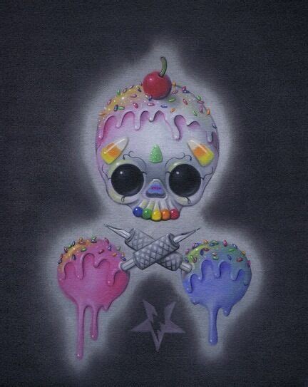 Learn how to draw a scary monster, skull, witch, or clown with step by step instructions. LOWBROW SUGAR SKULL TATTOO CANDY CREEPY CUTE BIG EYE ART ...