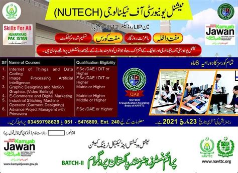 National University Of Technology Islamabad Admissions