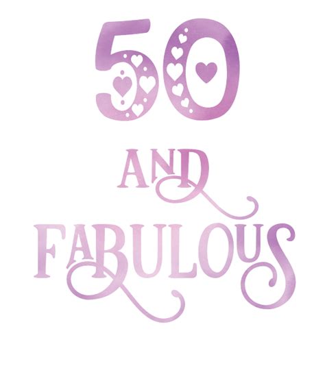 Women 50 Years Old And Fabulous 50th Birthday Party Print Greeting Card
