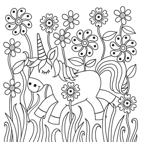 These unicorn coloring pictures can be colored pink, blue, black and even multicolored. Downloads - The Magical Unicorn Society