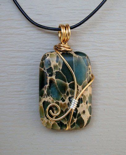 Throughout wire wrapping for beginners i encourage you to change out components and give you ideas for customizing the jewelry projects to express your own creativity and personal style. African Turquoise / Sea Sediment Pendant by ...