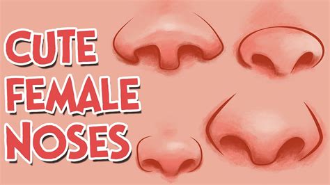How To Draw Cute Girl Cartoon Noses Youtube