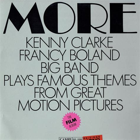 Kenny Clarke Francy Boland Big Band More The Film Album 1969