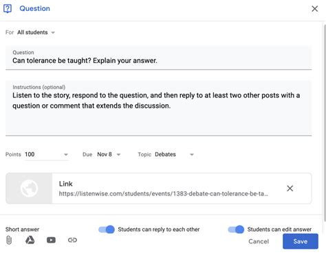 Facilitating Online Discussions In Google Classroom
