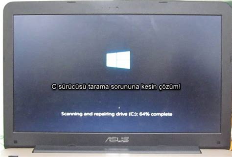 Windows 10 Scanning And Repairing Drive C Sorunu 100 Complete Volume