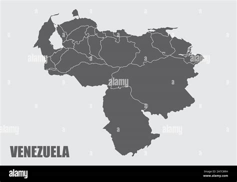 Venezuela Regions Map Stock Vector Image And Art Alamy