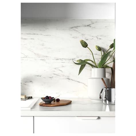 Pros, cons of each option, your experience, all appreciated. EKBACKEN Worktop - white marble effect, laminate - IKEA