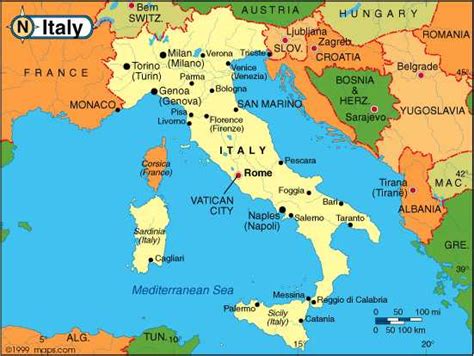 Mapa Italia Andorreando Por El Mundo