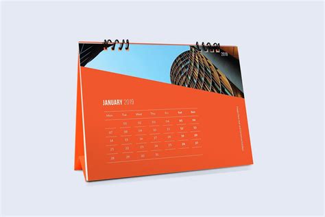 Desk Calendar For 2019 By Vepix On Creativemarket Desk Calendars