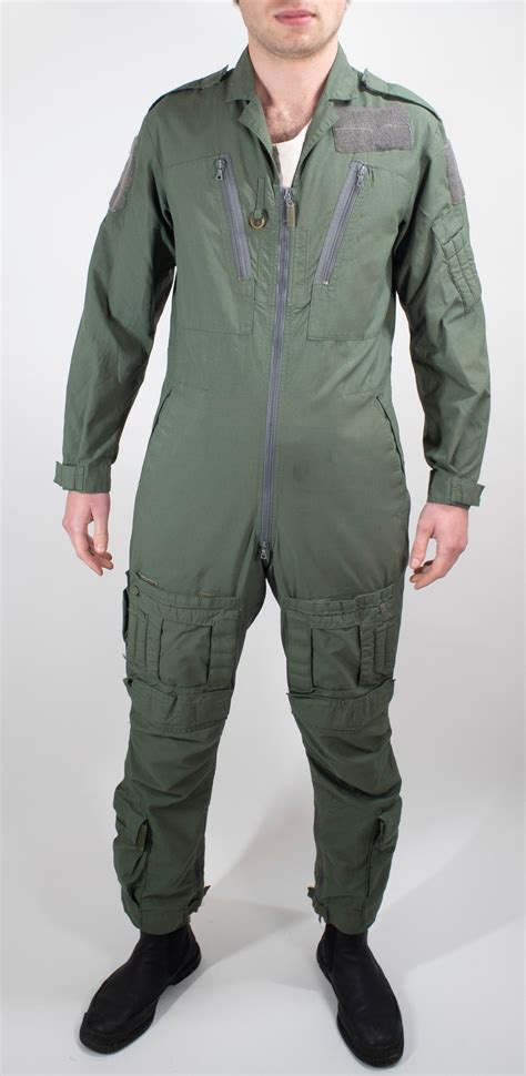 British Royal Air Force Flying Suit Slim Fit Sage Green Distress