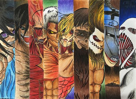 Here are 11 types of titans, including the nine titans, explained. Manga Spoiler! Nine Titans Drawing. : attackontitan