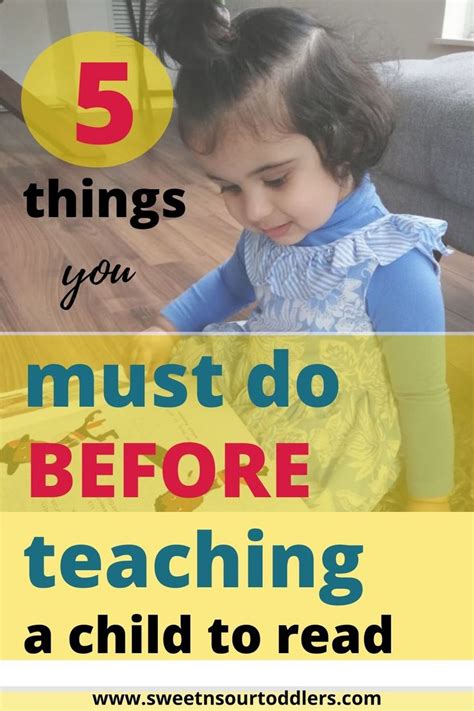 The 5 Things You Should Teach Your Child Before Teaching Reading