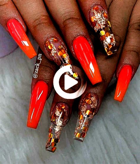 Emo nail design with so many nail designs available nowadays, it would be a real shame to stick to classic, monochrome manicures and i think it's time for your nails to get a new look with a cute emo design. #longcoffinnails #fall nails acrylic autumn #nails fall ...