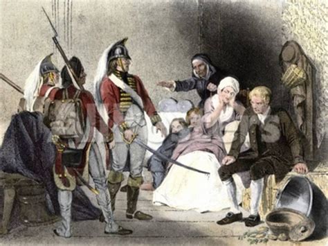 British Soldiers Quartered In An American Colonial Home C1770