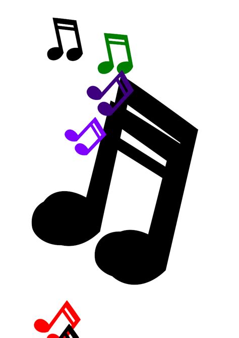 Music Notes Clip Art In Colour