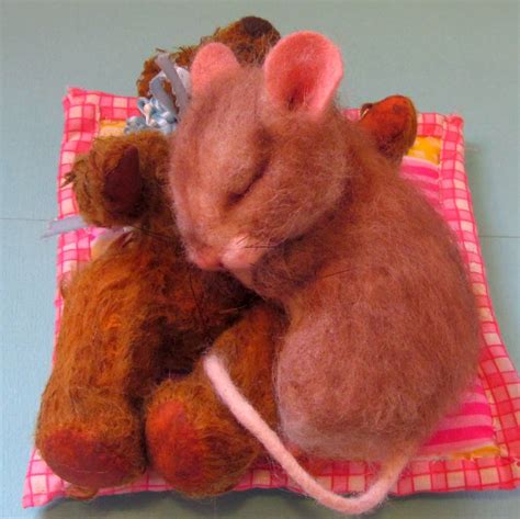 Needle Felted Art By Robin Joy Andreae Teddy And His Bear Needle