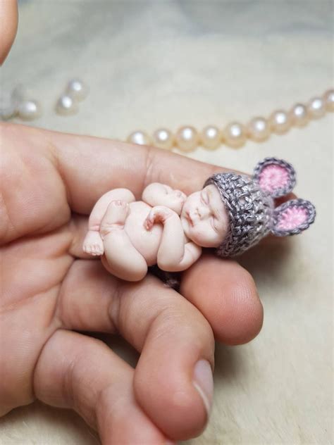 Learn How To Make A Tiny Polymer Clay Baby Diy Mini Baby Etsy