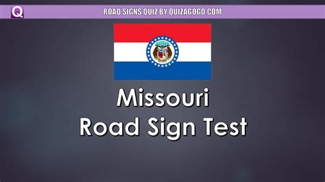 Missouri Road Sign Test No 1 Youtube