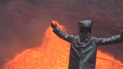 adventurers battle acid rain and intense heat inside active volcano daily mail online