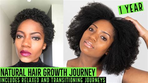 1 Year Natural Hair Journey Includes Relaxed And Transitioning Journeys [video] Natural Hair