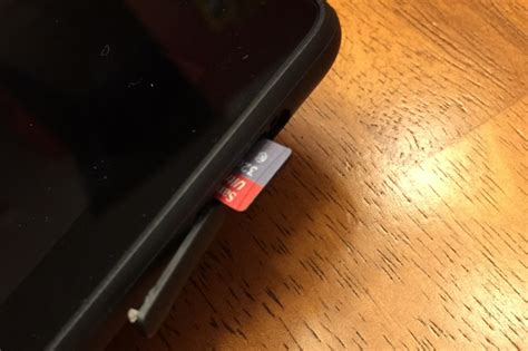 If it's an sd card, you'll see a set up button. DIY - Install Micro SD Card in Kindle Fire | The Cyber Fusion, Inc