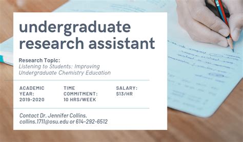 Undergraduate Research Assistant Position Cbc Undergraduate Program