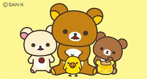 Rilakkuma Korilakkuma Chiroykogma And Kiiroitori Rilakkuma Rilakkuma