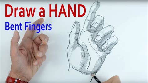 How To Draw A Hand Part 2 Bent Fingers Youtube