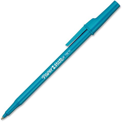 Paper Mate Ballpoint Stick Pens Fine Pen Point Blue Blue Barrel