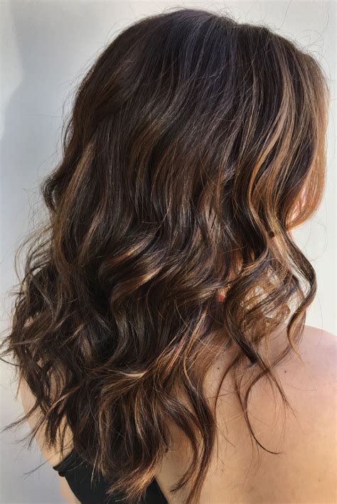 chocolate brown with highlights soft highlight natural brown sun kissed highlig… highlights