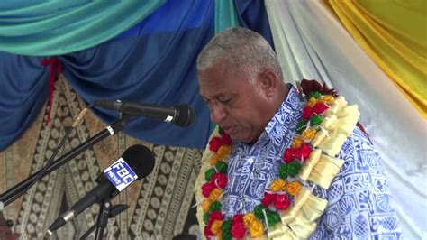 Fijian Prime Minister Voreqe Bainimarama Opens High Tech Studio Youtube