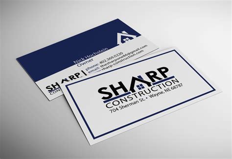 Construction business card templates fully layered indd fully layered psd 300 dpi, cmyk idml format open indesign cs4. Sharp Construction Company Logo | Networking Plus
