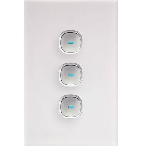 New Opal Push Button Touch Led Saturn Light Switch Power Point Socket
