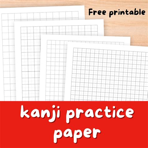 Japanese Writing Paper Free Printable Blank Japanese Writing Sheets