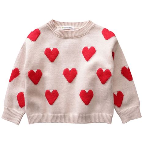 Autumn Winter Baby Girls Sweaters Kids Clothes Children Cotton Knitted