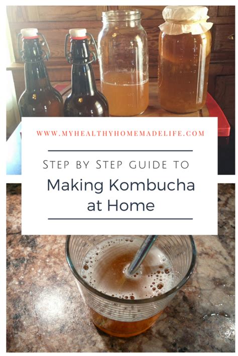 How To Make Kombucha Tea At Home My Healthy Homemade Life