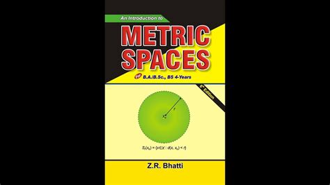 Metric Spaces Lecture 1 Definition Of Metric Space Youtube